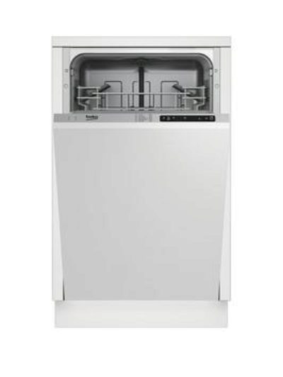 Beko Dis15010 Slimline 10-Place Integrated Dishwasher With 5 Programmes And Optional Connection - Dishwasher Only Beko Dis15010 Slimline 10-Place Integrated Dishwasher With 5 Programmes And Optional Connection - Dishwasher Only